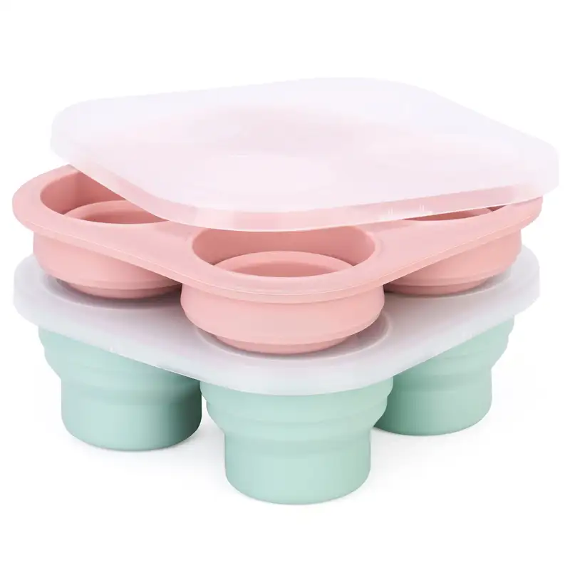 FOLDABLE BABY FOOD CONTAINER WITH LID